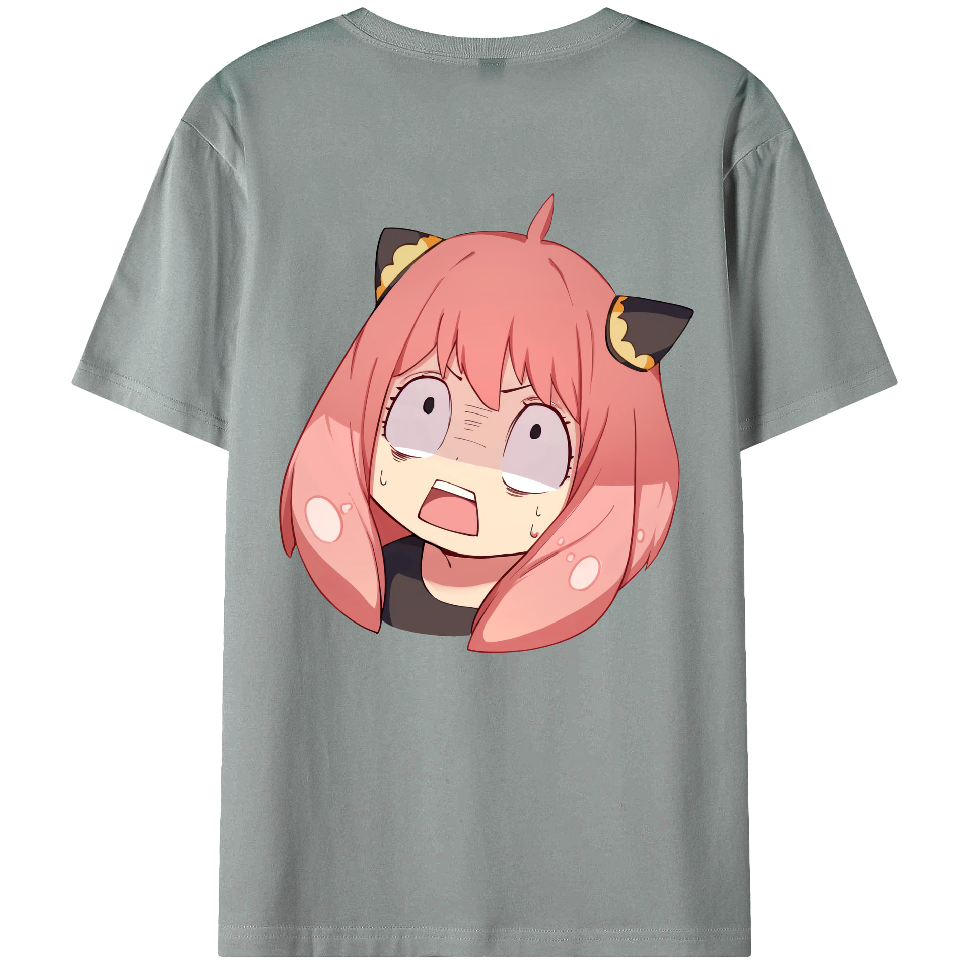 （画像用） SPY×FAMILY间谍家家酒 綿100％ メンズ半袖Tシャツ（バックプリント） 通気性